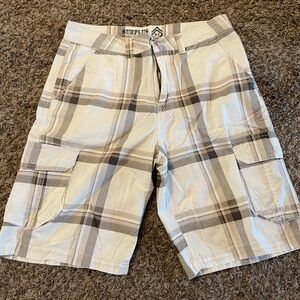 Men's Plaid Cargo Shorts